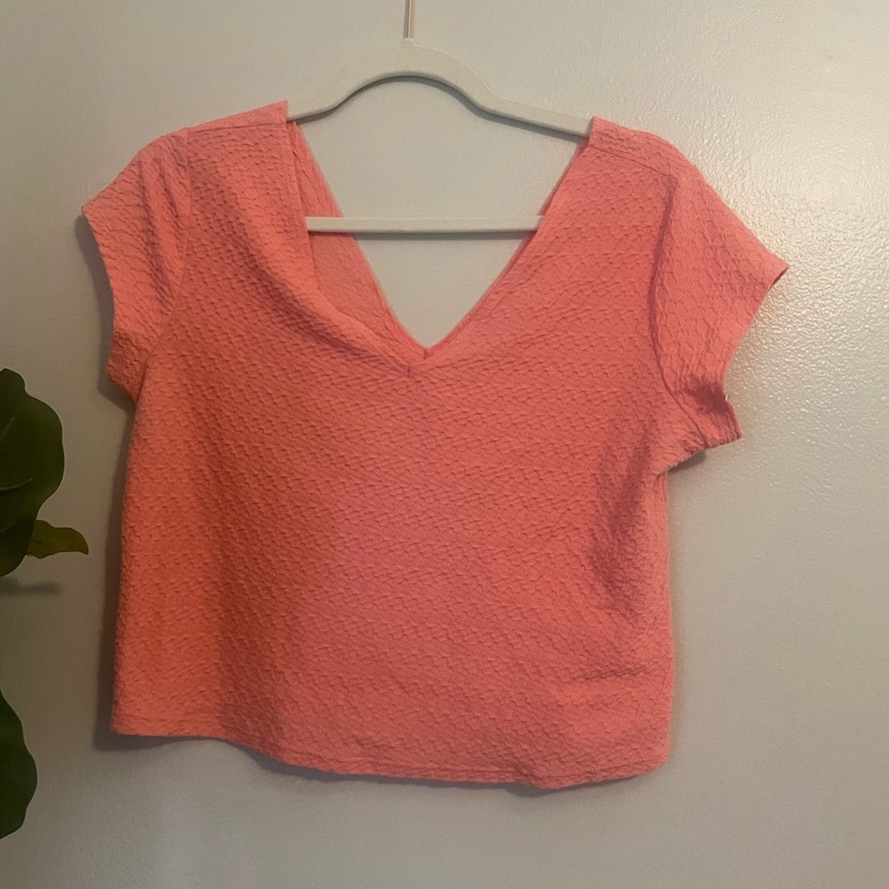 Hot pink cropped top